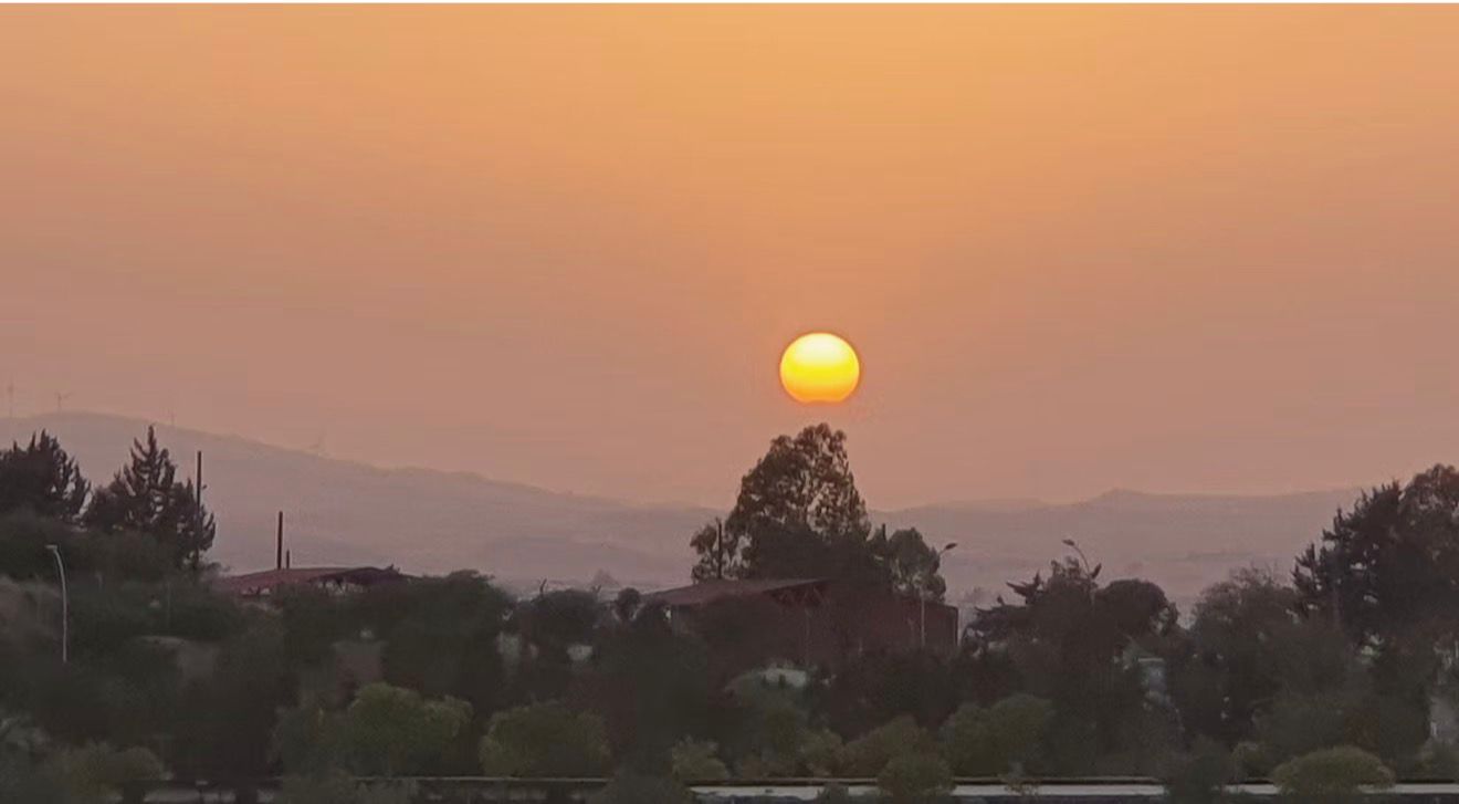 Sunset from balcony