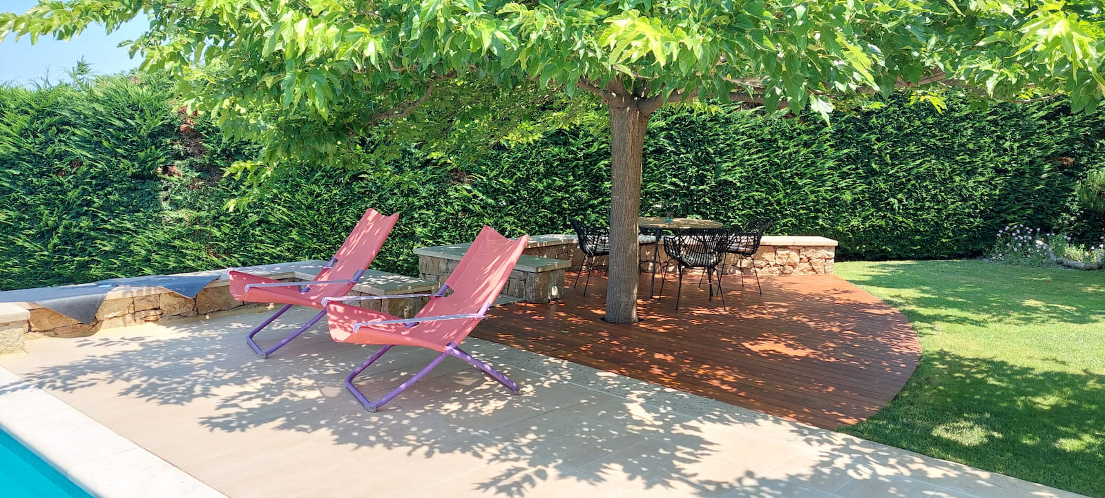 Garden and deck